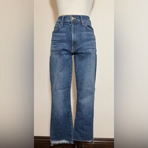 Mother The Insider Crop Step Fray In Girl Crush